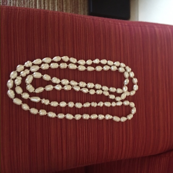 BIWA JAPANESE FRESH WATER PEARLS 46' LONG❤️6.5MM - Picture 2 of 5